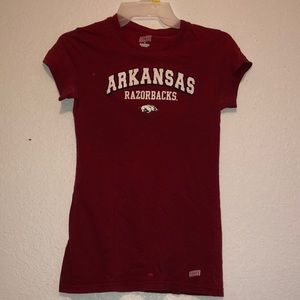 Soffe Red Arkansas Razorback Shirt Small